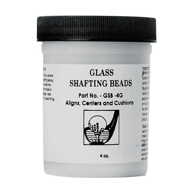 Glass Golf Club Shafting Beads - 4 Oz Bottle 1 Glass Golf Club Shafting Beads - 4 Oz Bottle
