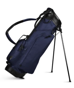 Sun Mountain Golf Canvas & Leather Carry Stand Bag -Wilson Shop 190733CanvasLeatherStandNavy Black