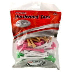 ProActive Premium Sports Hardwood Golf Tees 2.75" -Wilson Shop 2.75 Mixed 100