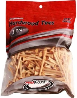 ProActive Premium Sports Hardwood Golf Tees 2.75" 250 Count
