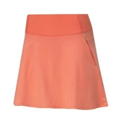 Puma Women's PWRShape Solid Golf Skirt -Wilson Shop 2021PWRShapeSolidWovenSkirt GeorgiaPeach