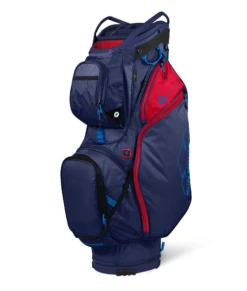 Sun Mountain Golf 2021 ECO-LITE Cart Bag 17 Sun Mountain Golf 2021 ECO-LITE Cart Bag -Wilson Shop 210399EcoLiteCartNavy Red Cobalt
