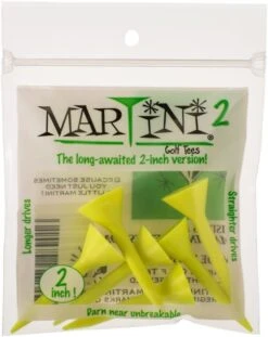 Martini Tees - 2" - 6 Pack -Wilson Shop 2inch Yellow