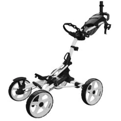 Clicgear Golf 4-Wheel Push Cart Model 8.0+ 16 Clicgear Golf 4-Wheel Push Cart Model 8.0+ -Wilson Shop 8.0 White Unfolded