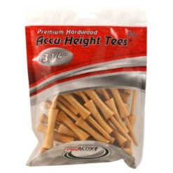 ProActive Sports Premium Hardwood Accu-Height Golf Tees -Wilson Shop Accu Height Tees 3.25 a