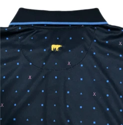 Callaway Jack Nicklaus Black Label By Perry Ellis All Over Mini Geo Polo Shirts -Wilson Shop AllOverMiniGeo ClassicNavy2