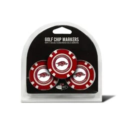 Team Golf NCAA Magnetic Poker Chip Ball Markers -Wilson Shop Arkansas 3 Pack