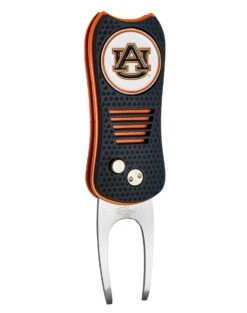 Team Golf Retractable Switchblade Switchfix Divot Tool Ball Marker - NCAA 23 Team Golf Retractable Switchblade Switchfix Divot Tool Ball Marker - NCAA -Wilson Shop Auburn Tigers Switchfix 44448 105