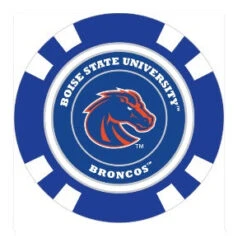 Team Golf NCAA Magnetic Poker Chip Ball Markers -Wilson Shop BoiseState1