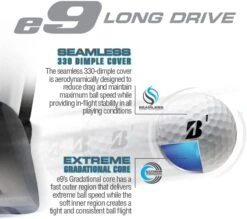 Bridgestone E9 Long Drive Golf Balls 8 Bridgestone E9 Long Drive Golf Balls -Wilson Shop Bridgestonee9LongDrive 3