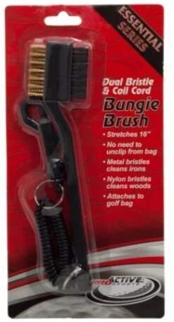 Club Brush Dual Bristle & Coil Cord Bungie Brush 5 Club Brush Dual Bristle & Coil Cord Bungie Brush -Wilson Shop Bungie Brush Black