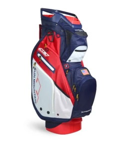 Sun Mountain Golf 2021 C-130 Supercharged Cart Bag 10 Sun Mountain Golf 2021 C-130 Supercharged Cart Bag -Wilson Shop C130SuperchargedNavy White RedAltShot