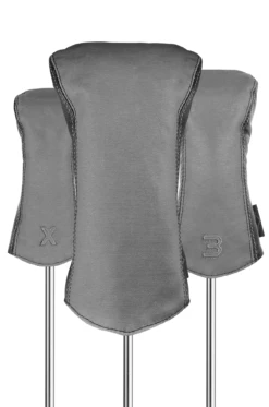 Sun Mountain Golf Canvas & Leather Head Covers -Wilson Shop CanvasLeatherHeadcoverSlate Black