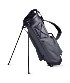 Sun Mountain Golf Canvas & Leather Carry Stand Bag -Wilson Shop CanvasLeatherStandSlate BlackAltShot