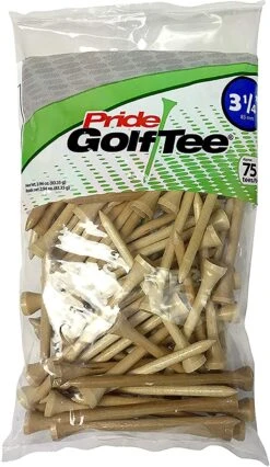 Pride Sports Wood Golf Tees 3.25" 13 Pride Sports Wood Golf Tees 3.25" -Wilson Shop Classic Wood Tee 3.25 75 count Natural Wood