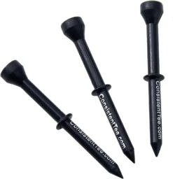 Consistent Tee Golf Tees 10 Pack - 3.25" 14 Consistent Tee Golf Tees 10 Pack - 3.25" -Wilson Shop ConsistentTees Black2