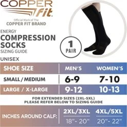 Copper Fit Energy Compression Socks -Wilson Shop CopperFit CompressionSocksSM2