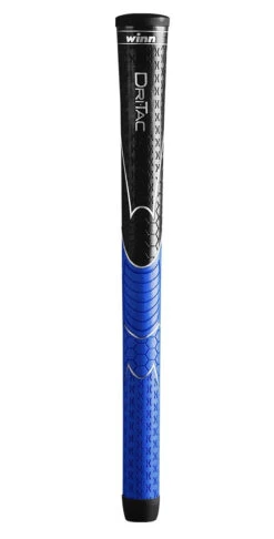 Winn Dri-Tac Performance Soft Golf Grips - Midsize 9 Winn Dri-Tac Performance Soft Golf Grips - Midsize -Wilson Shop Dri Tac Blue Black Midsize