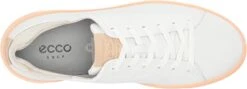 ECCO Ladies Golf Tray Golf Shoes -Wilson Shop EccoLadiesTray WhitePeach4