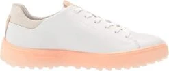 ECCO Ladies Golf Tray Golf Shoes -Wilson Shop EccoLadiesTray WhitePeach5