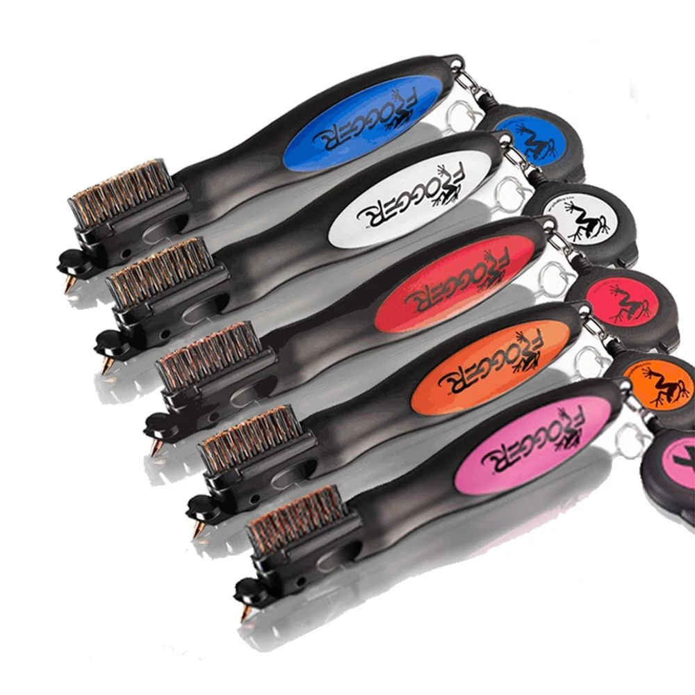Frogger Golf BrushPro Retractable Golf Club Brush With Groove Cleaner 1 Frogger Golf BrushPro Retractable Golf Club Brush With Groove Cleaner