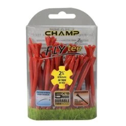 Champ Fly Tees 2.75" Plastic Golf Tees -Wilson Shop Flytee 2.75 red