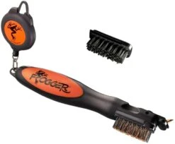 Frogger Golf BrushPro Retractable Golf Club Brush With Groove Cleaner 14 Frogger Golf BrushPro Retractable Golf Club Brush With Groove Cleaner -Wilson Shop Frogger Original Club Brush Orange