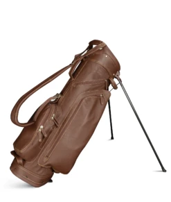 Sun Mountain Golf Leather Carry Stand Bag 9 Sun Mountain Golf Leather Carry Stand Bag -Wilson Shop G823250LeatherStandBrown Khaki