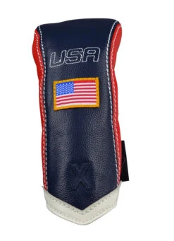 Sun Mountain Golf Leather Head Covers -Wilson Shop G823793Navy Red WhiteChevronX