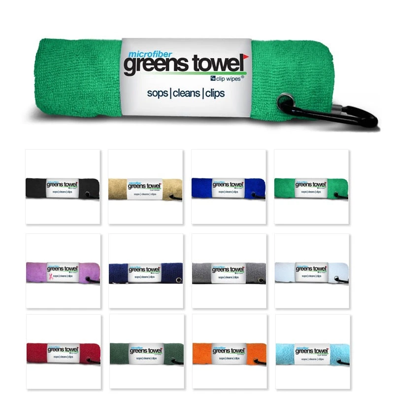 Clip Wipes Microfiber Golf Greens Towel 1 Clip Wipes Microfiber Golf Greens Towel