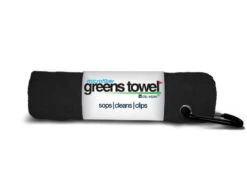 Clip Wipes Microfiber Golf Greens Towel 18 Clip Wipes Microfiber Golf Greens Towel -Wilson Shop Greens Towels Jet Black