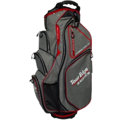 Tour Edge Xtreme 7.0 Cart Bag 7 Tour Edge Xtreme 7.0 Cart Bag -Wilson Shop Heather Red WhiteCart