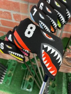 Shark Bite Neoprene Iron Head Covers Set 13 Shark Bite Neoprene Iron Head Covers Set -Wilson Shop IMG 2811