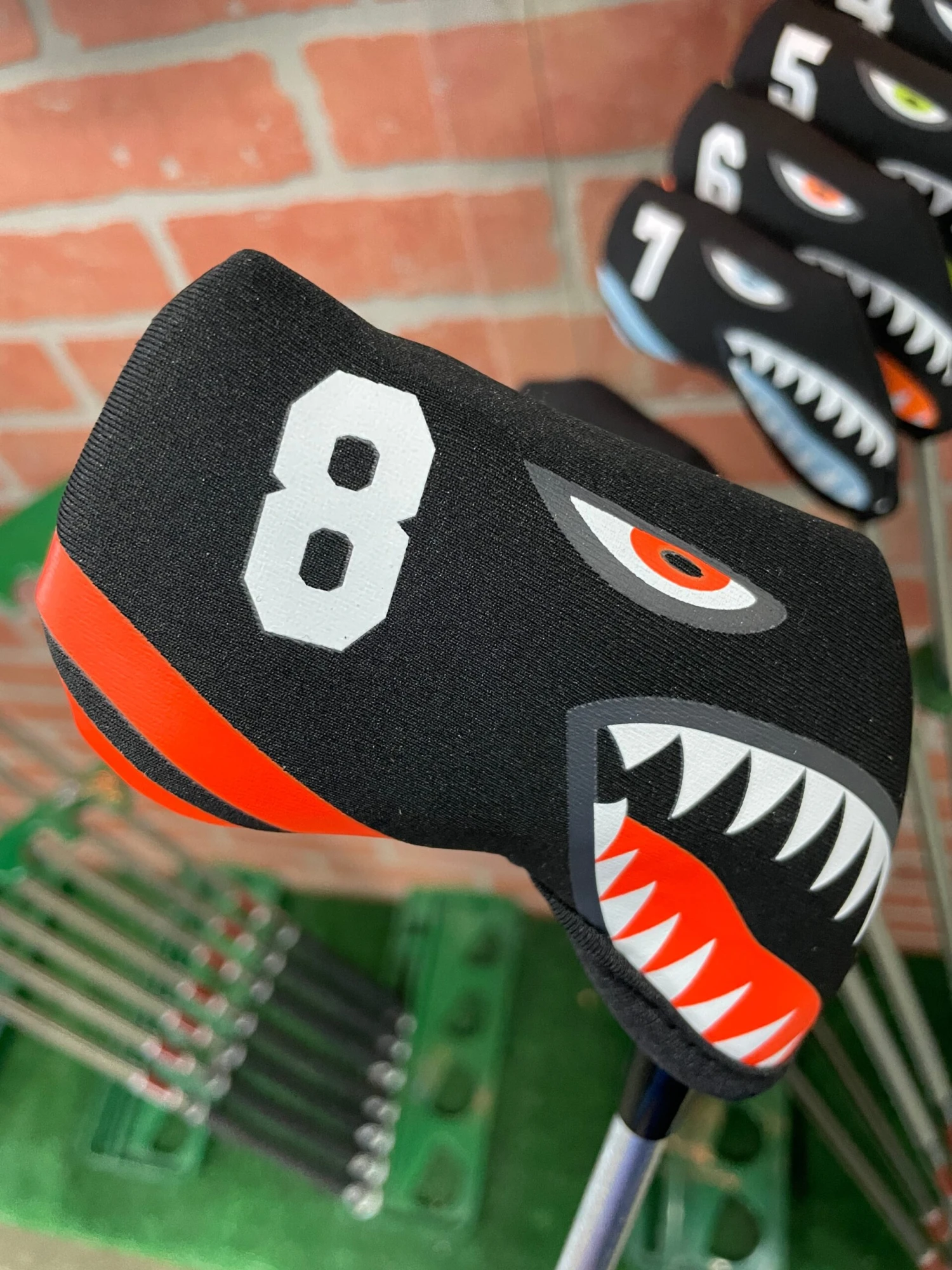 Shark Bite Neoprene Iron Head Covers Set 9 Shark Bite Neoprene Iron Head Covers Set - Image 9