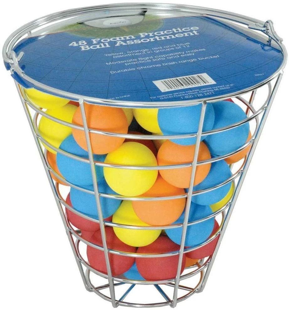 Intech Range Bucket With 48 Multi-Color Foam Golf Balls 1 Intech Range Bucket With 48 Multi-Color Foam Golf Balls
