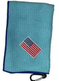 Joseph Elliott USA Embroidered Flag 18" X 18" Micro Fiber Towels -Wilson Shop JE14