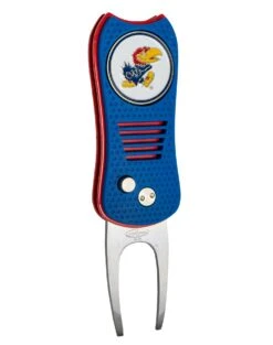 Team Golf Retractable Switchblade Switchfix Divot Tool Ball Marker - NCAA 28 Team Golf Retractable Switchblade Switchfix Divot Tool Ball Marker - NCAA -Wilson Shop Kansas Jayhawks Switchfix 44448 122