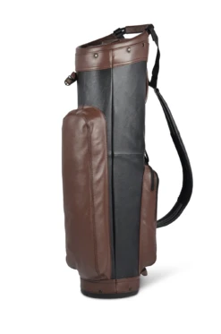 Sun Mountain Golf Leather Cart Bag 18 Sun Mountain Golf Leather Cart Bag -Wilson Shop LeatherCartBlack BrownAltShot1