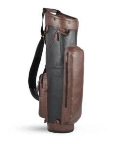 Sun Mountain Golf Leather Cart Bag 17 Sun Mountain Golf Leather Cart Bag -Wilson Shop LeatherCartBlack BrownAltShot2