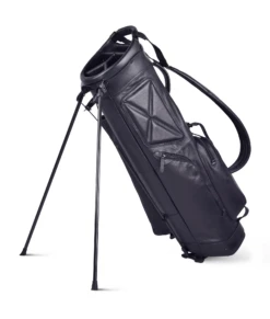 Sun Mountain Golf Leather Carry Stand Bag 13 Sun Mountain Golf Leather Carry Stand Bag -Wilson Shop LeatherStandBlackAltShot