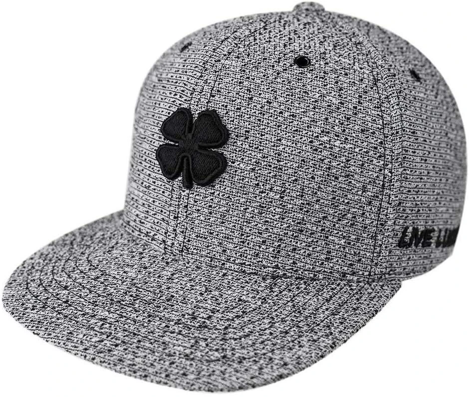Lucky Flat Bill Black Clover Snapback Hat 1 Lucky Flat Bill Black Clover Snapback Hat