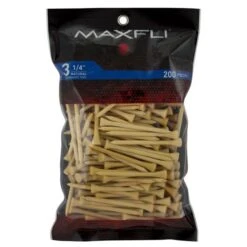 Maxfli 3.25" Golf Tees 5 Maxfli 3.25" Golf Tees -Wilson Shop MaxfliTees 3.25 200NaturalWood
