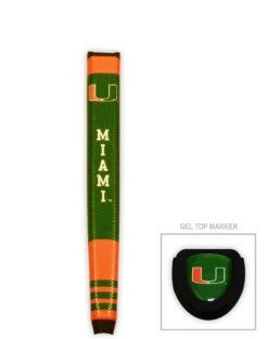 Team Golf NCAA Collegiate Putter Grips With Magnetic Ball Marker -Wilson Shop Miami Hurricanes PutterGrip 44401