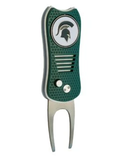 Team Golf Retractable Switchblade Switchfix Divot Tool Ball Marker - NCAA 31 Team Golf Retractable Switchblade Switchfix Divot Tool Ball Marker - NCAA -Wilson Shop MichiganState Spartans Switchfix 44448 132