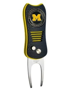 Team Golf Retractable Switchblade Switchfix Divot Tool Ball Marker - NCAA 30 Team Golf Retractable Switchblade Switchfix Divot Tool Ball Marker - NCAA -Wilson Shop Michigan Wolverines Switchfix 44448 131