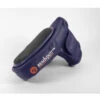 ReadyPutt Blade Mid-Mallet Putter Head Cover With Ball Cleaner - Navy Blue