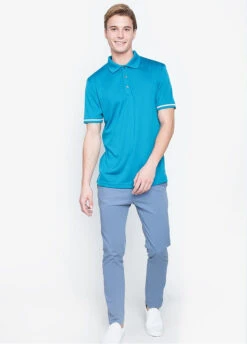 Callaway Jack Nicklaus Black Label By Perry Ellis Mini Jacquard Polo Shirts -Wilson Shop MiniJacquardPolo DeepDiveBlue5