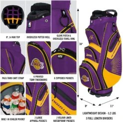NBA The Bucket II Team Effort Cart Bag 20 NBA The Bucket II Team Effort Cart Bag -Wilson Shop NBA Bucket II Cart Bag
