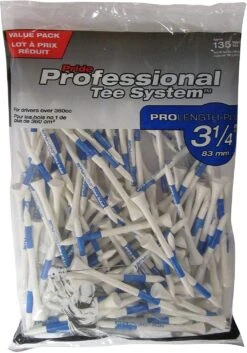 Pride Professional Tee System ProLength Golf Tees -Wilson Shop PTS ProLength White Blue 3.25 135ct