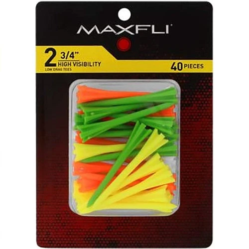 Maxfli Pronged High-Visibility Golf Tees - 40 Pack 1 Maxfli Pronged High-Visibility Golf Tees - 40 Pack